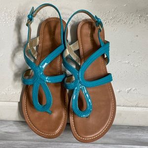 Size 9 Kelly & Katie sandals in teal